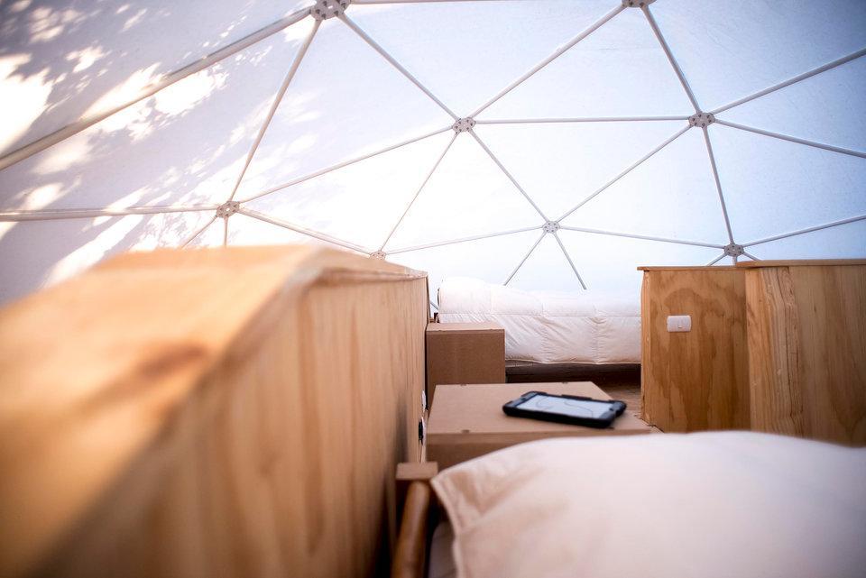 Hôtel Glamping Domos Treepod à Las Trancas Extérieur photo